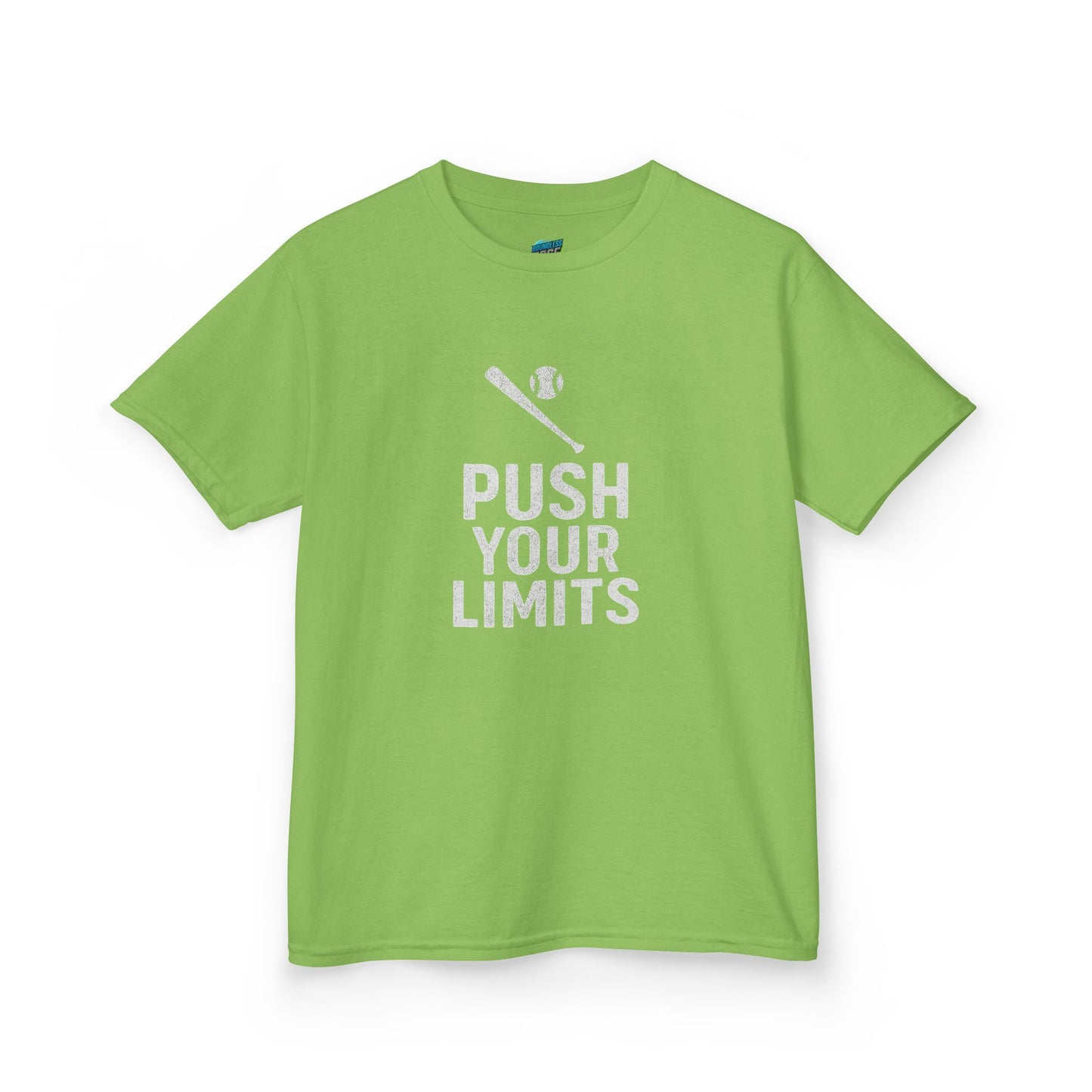 Push Your Limits Baseball Boys' Heavy Cotton T-Shirt