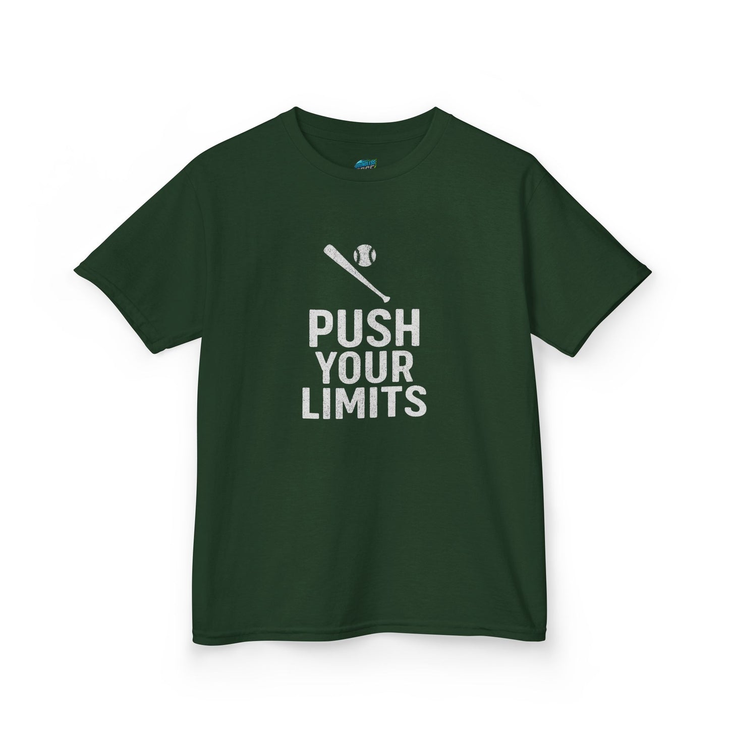 Push Your Limits Baseball Boys' Heavy Cotton T-Shirt
