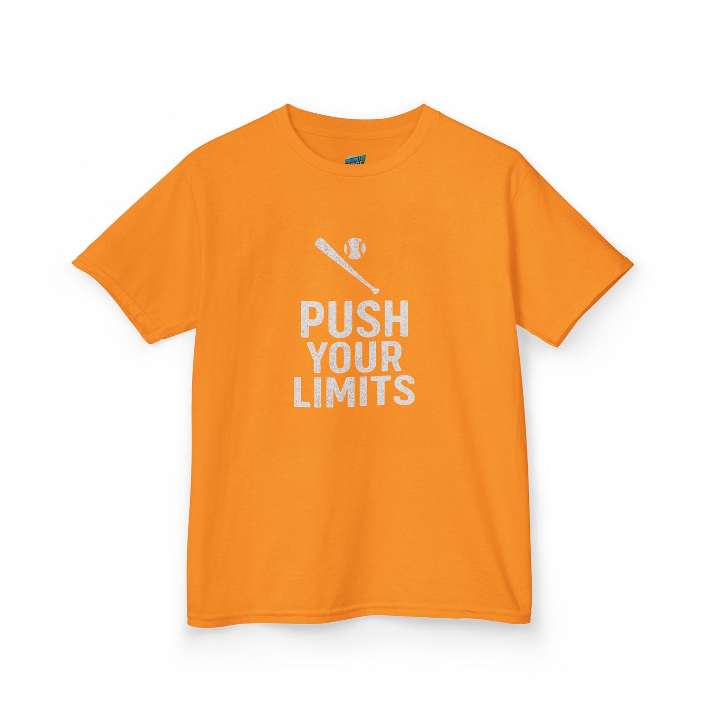 Push Your Limits Baseball Boys' Heavy Cotton T-Shirt