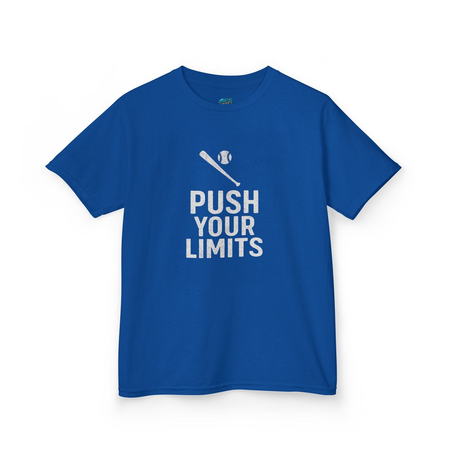 Push Your Limits Baseball Boys' Heavy Cotton T-Shirt