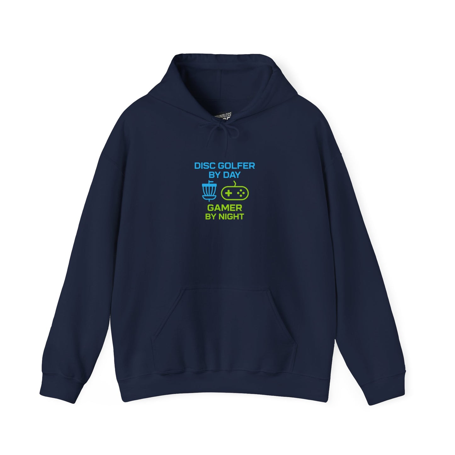 Disc Golfer by Day, Gamer by Night Women's Basic Heavy Blend Pullover Hoodie Sweatshirt