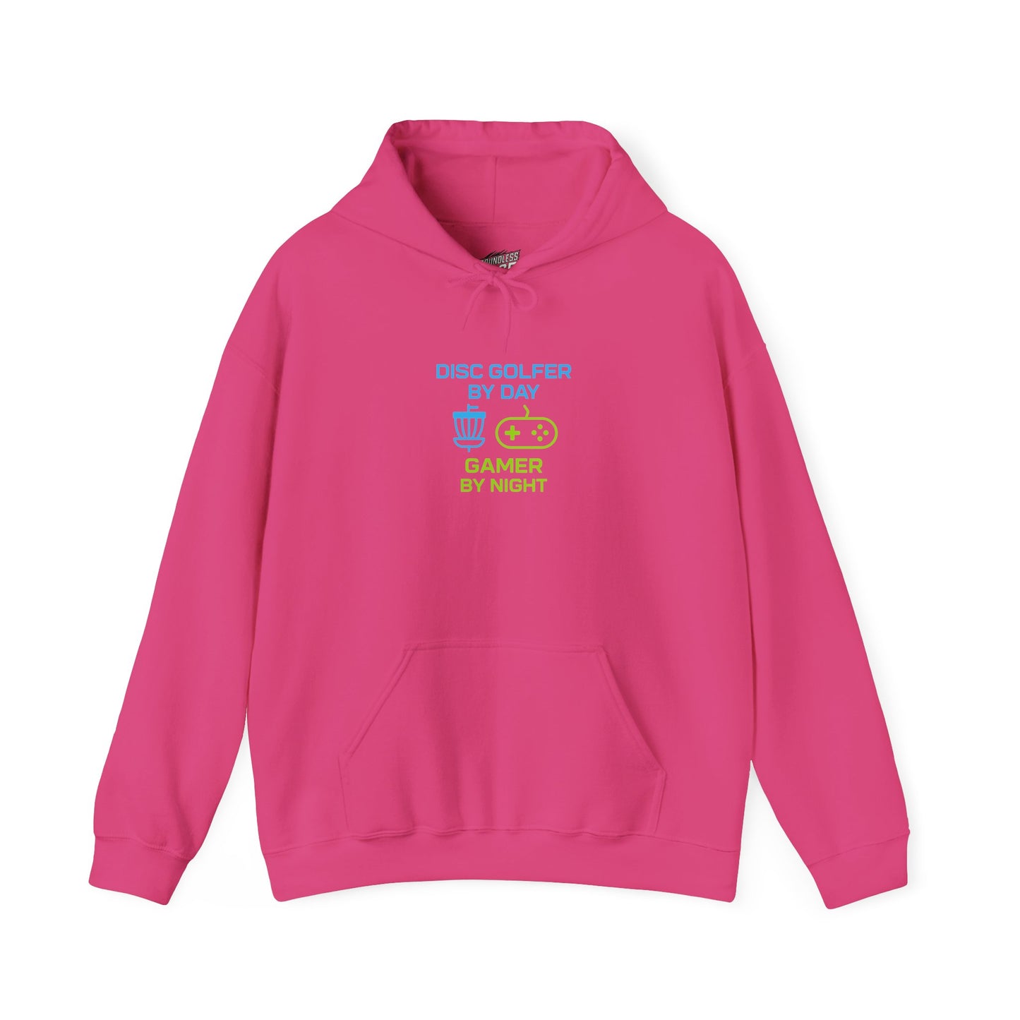 Disc Golfer by Day, Gamer by Night Women's Basic Heavy Blend Pullover Hoodie Sweatshirt