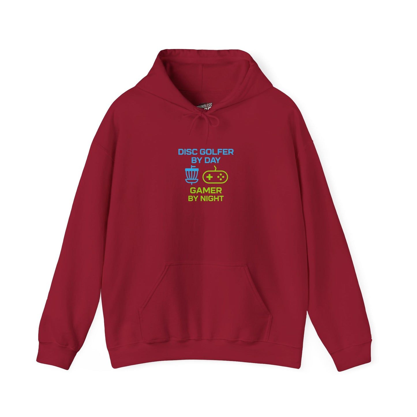 Disc Golfer by Day, Gamer by Night Women's Basic Heavy Blend Pullover Hoodie Sweatshirt