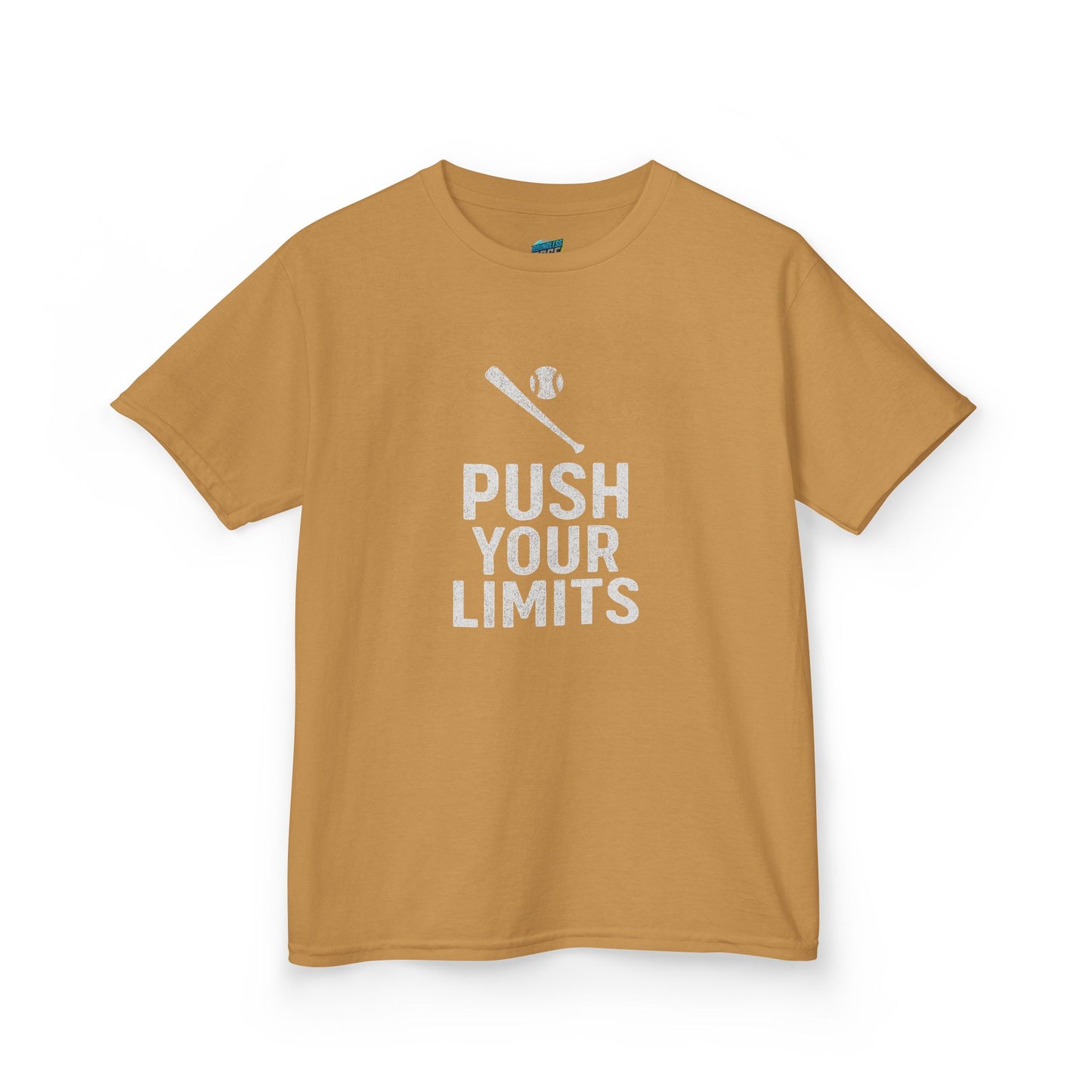 Push Your Limits Baseball Boys' Heavy Cotton T-Shirt