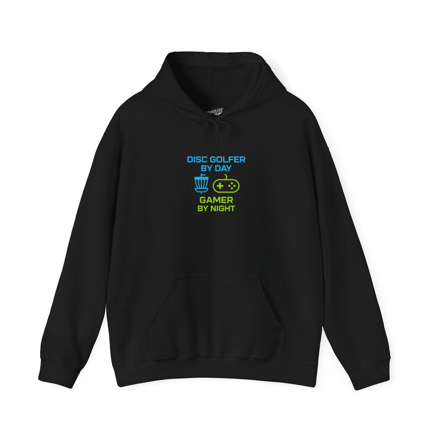 Disc Golfer by Day, Gamer by Night Women's Basic Heavy Blend Pullover Hoodie Sweatshirt