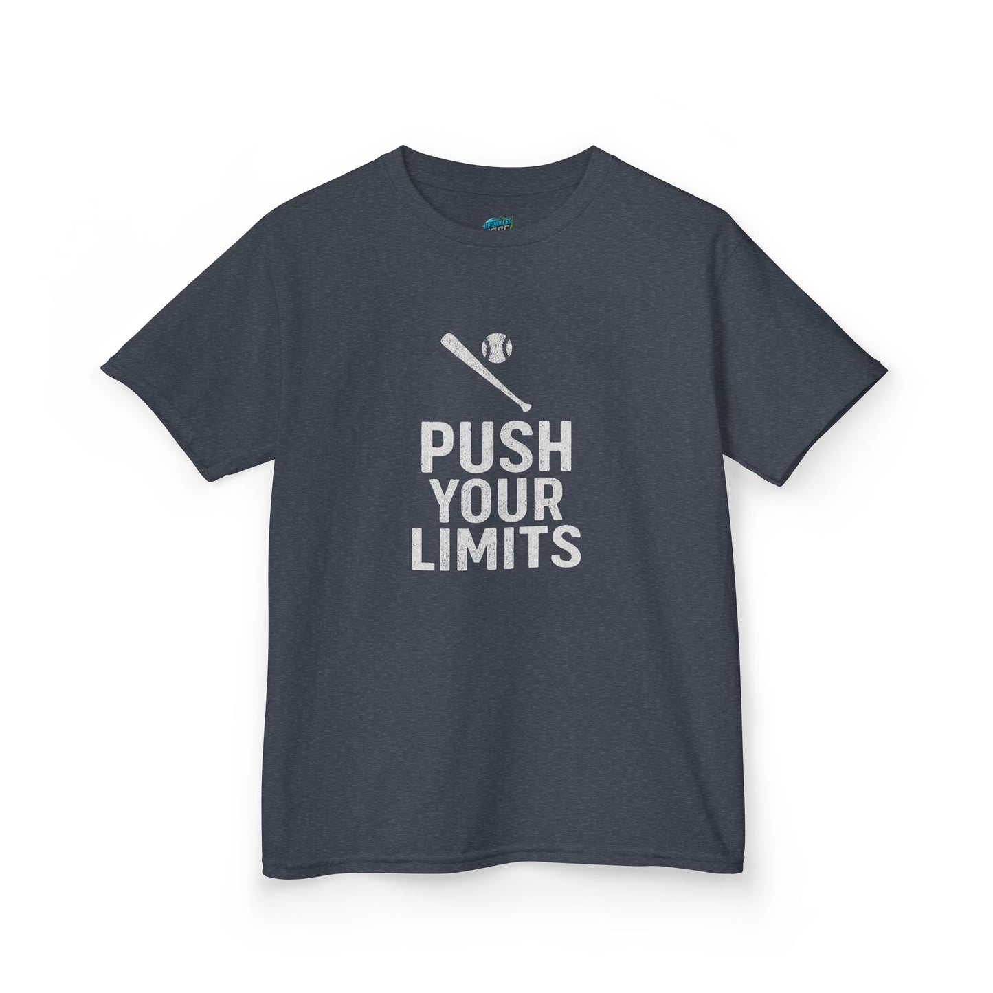 Push Your Limits Baseball Boys' Heavy Cotton T-Shirt