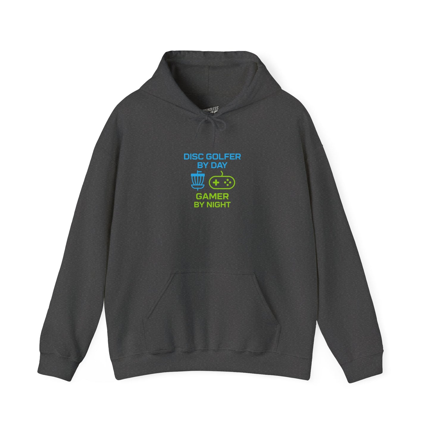 Disc Golfer by Day, Gamer by Night Women's Basic Heavy Blend Pullover Hoodie Sweatshirt