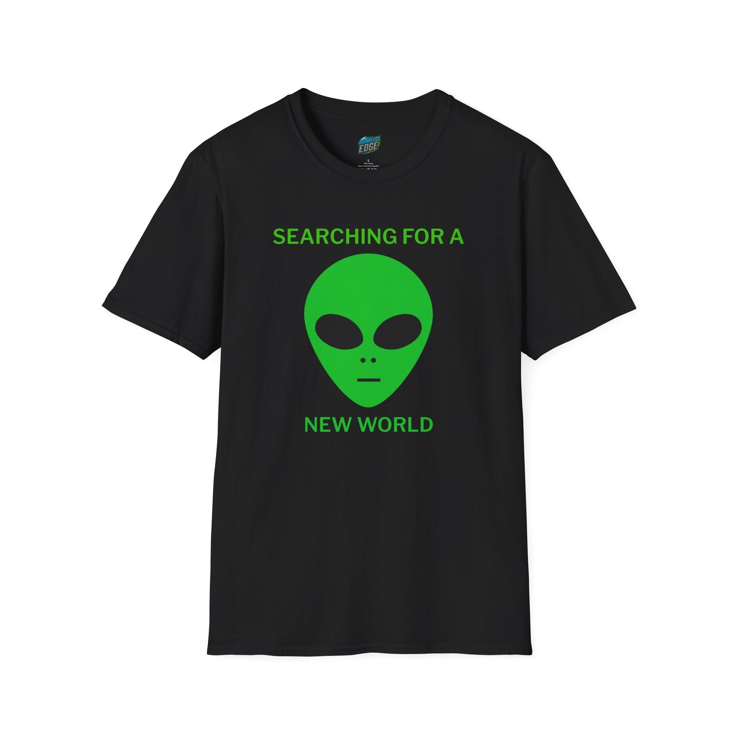 Alien Searching for a New World Humor Women's Basic Softstyle T-Shirt
