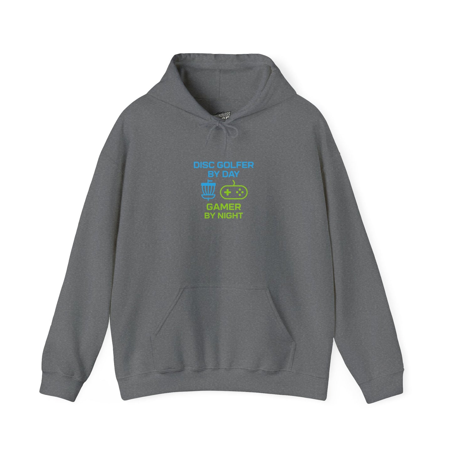 Disc Golfer by Day, Gamer by Night Women's Basic Heavy Blend Pullover Hoodie Sweatshirt