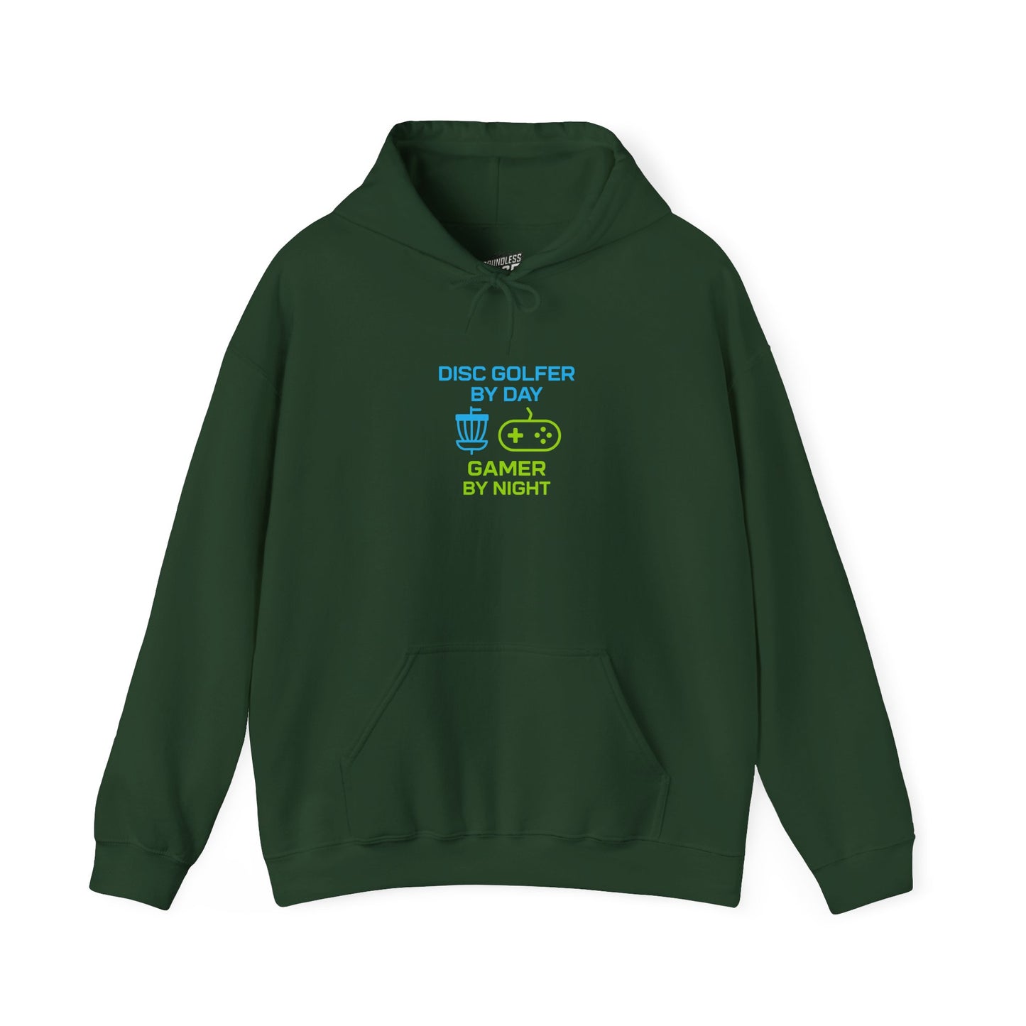 Disc Golfer by Day, Gamer by Night Women's Basic Heavy Blend Pullover Hoodie Sweatshirt