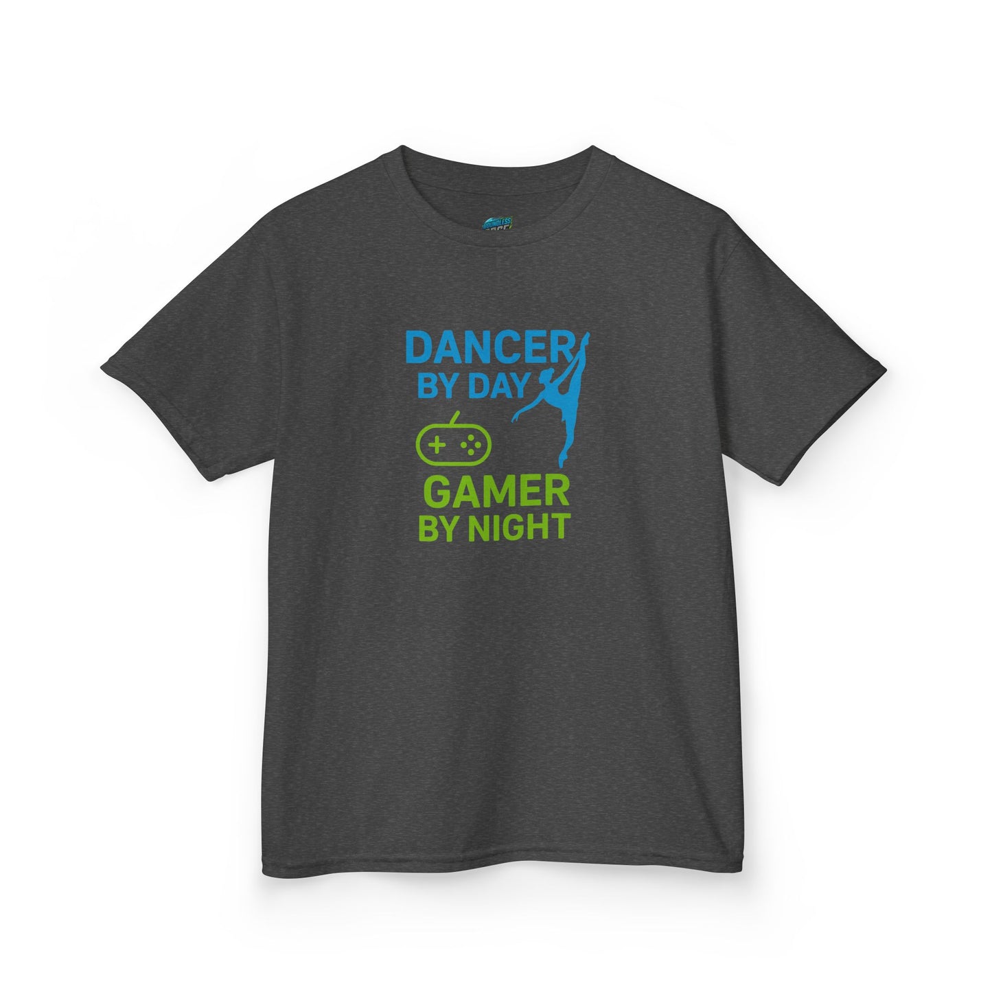 Dancer by Day, Gamer by Night Girls' Heavy Cotton T-Shirt