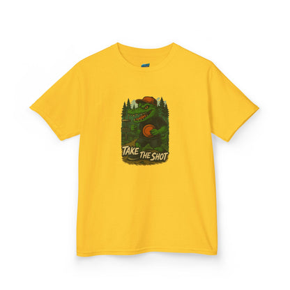 Take the Shot Disc Golf Edgy Gator Boys' Heavy Cotton T-Shirt