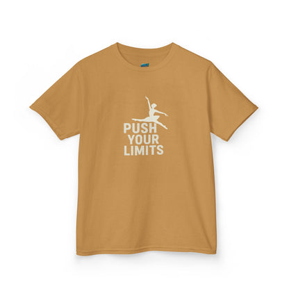 Push Your Limits Dancer Girls' Heavy Cotton T-Shirt