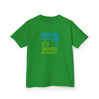 Dancer by Day, Gamer by Night Girls' Heavy Cotton T-Shirt