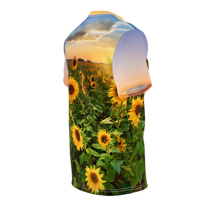 Sunflower Full Color Women's Premium Polyester T-Shirt