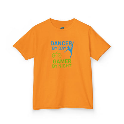 Dancer by Day, Gamer by Night Girls' Heavy Cotton T-Shirt