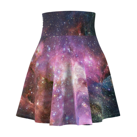 Galaxy Women's Skater Skirt Cosmic Skateboarding Boundless Edge Edition Bottoms