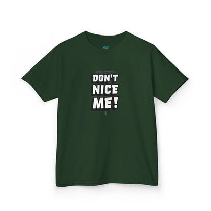 Don't Nice Me! Disc Golf Humor Boys' Heavy Cotton T-Shirt