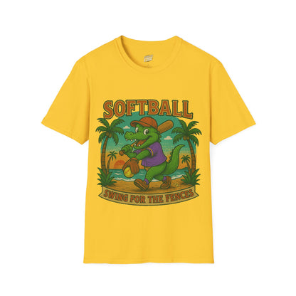 Gator Vibes Softball Edition Women's Basic T-Shirt (Swing for the Fences)