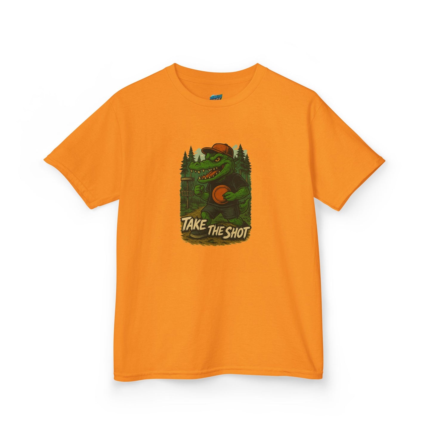 Take the Shot Disc Golf Edgy Gator Boys' Heavy Cotton T-Shirt