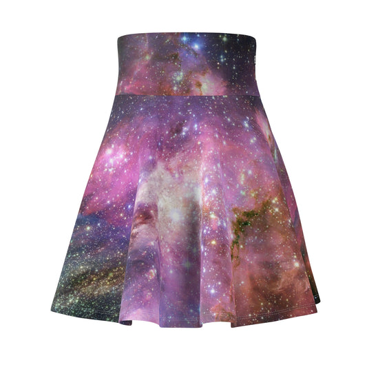 Galaxy Women's Skater Skirt Cosmic Skateboarding Boundless Edge Edition Bottoms