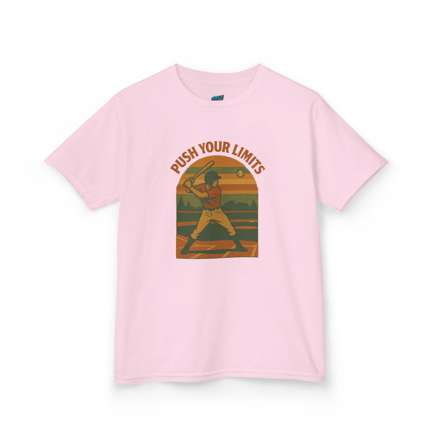 Push Your Limits Baseball Classic Boys' Heavy Cotton T-Shirt