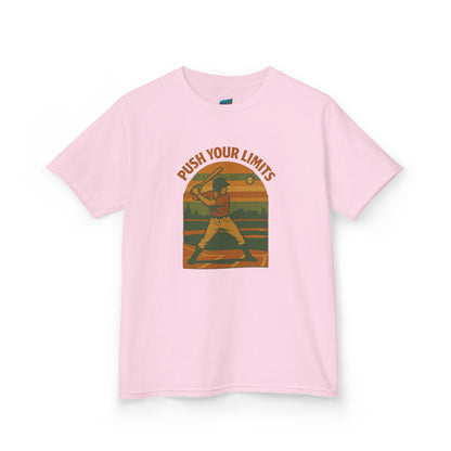 Push Your Limits Baseball Classic Boys' Heavy Cotton T-Shirt