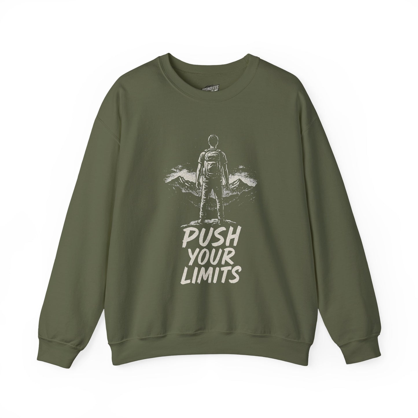 Summit Edition Push Your Limits Hiking Women's Basic Crewneck Sweatshirt