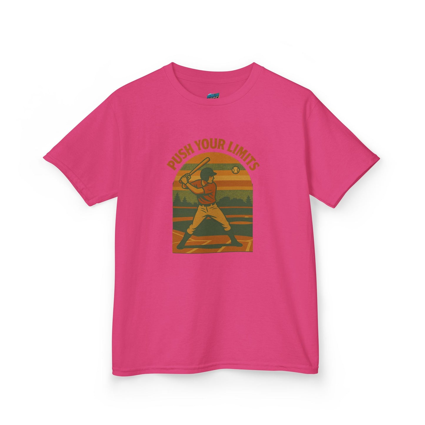 Push Your Limits Baseball Classic Boys' Heavy Cotton T-Shirt
