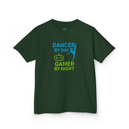 Dancer by Day, Gamer by Night Girls' Heavy Cotton T-Shirt