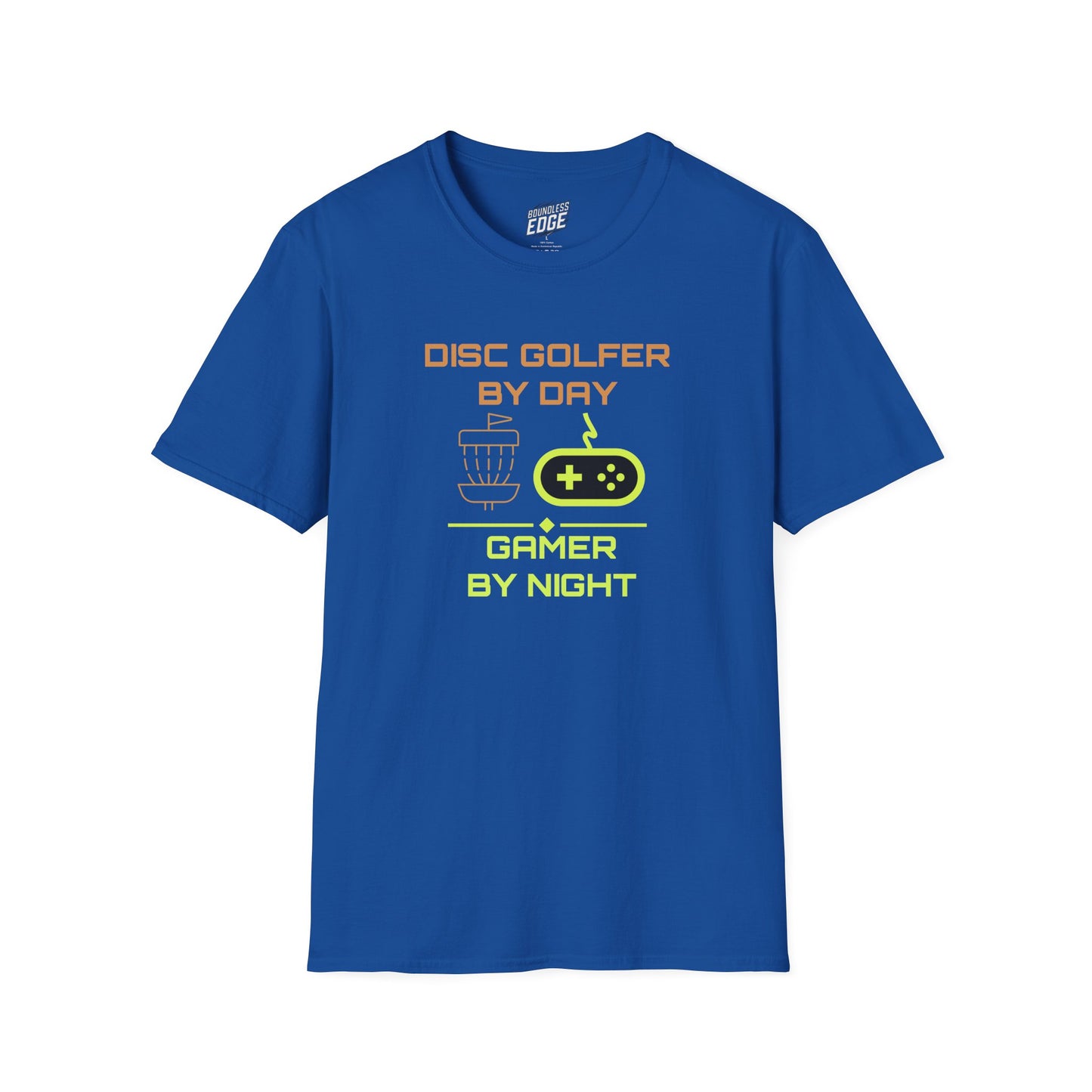 Disc Golf by Day, Gamer by Night Men's Basic T-Shirt