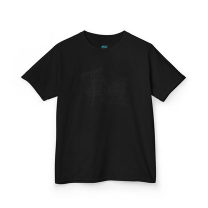 Putting Zombie Disc Golf Boys' Heavy Cotton T-Shirt