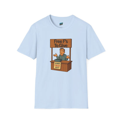 Fresh out of F's to Give Humor Men's Basic T-Shirt