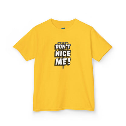 Don't Nice Me! Disc Golf Humor Boys' Heavy Cotton T-Shirt