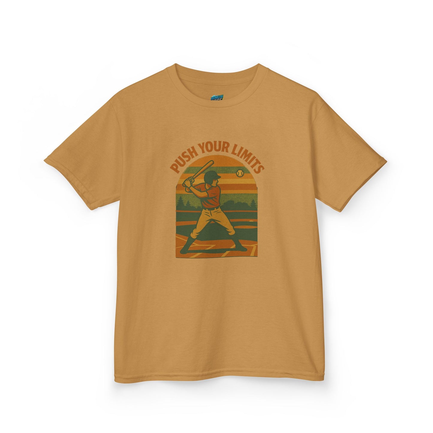 Push Your Limits Baseball Classic Boys' Heavy Cotton T-Shirt