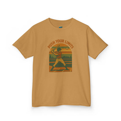 Push Your Limits Baseball Classic Boys' Heavy Cotton T-Shirt
