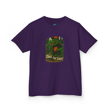 Take the Shot Disc Golf Edgy Gator Boys' Heavy Cotton T-Shirt