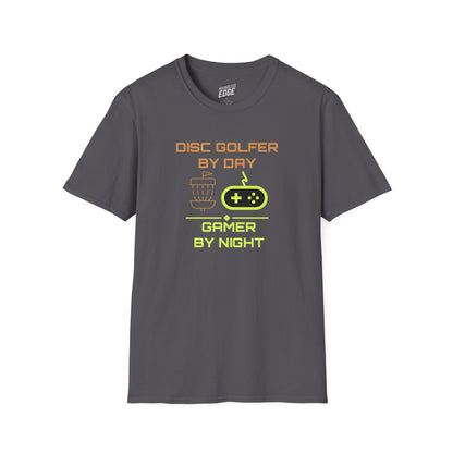 Disc Golf by Day, Gamer by Night Men's Basic T-Shirt