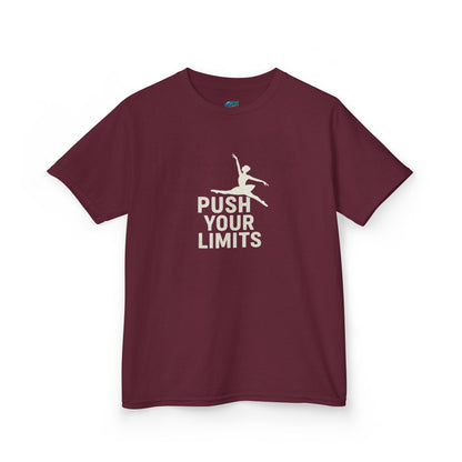 Push Your Limits Dancer Girls' Heavy Cotton T-Shirt