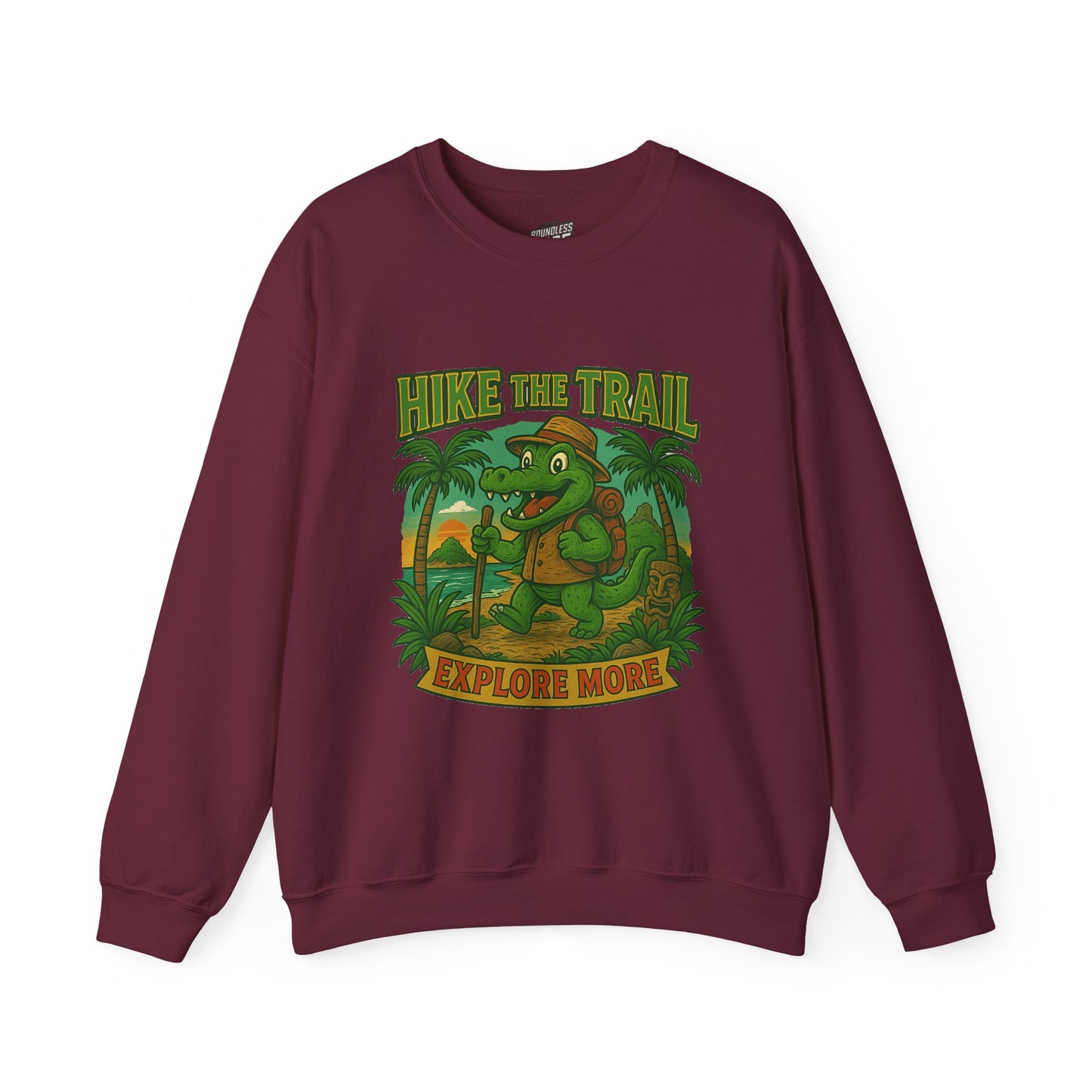 Hike the Trail Explore More Hiking Women's Basic Crewneck Sweatshirt