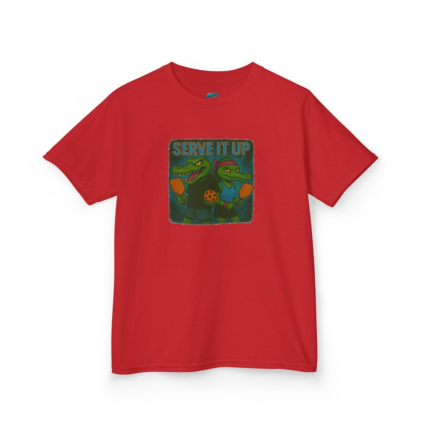 Serve it up Gator Pickleball Girls' Heavy Cotton T-Shirt