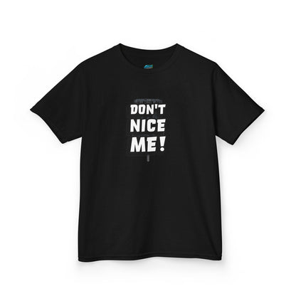 Don't Nice Me! Disc Golf Humor Boys' Heavy Cotton T-Shirt