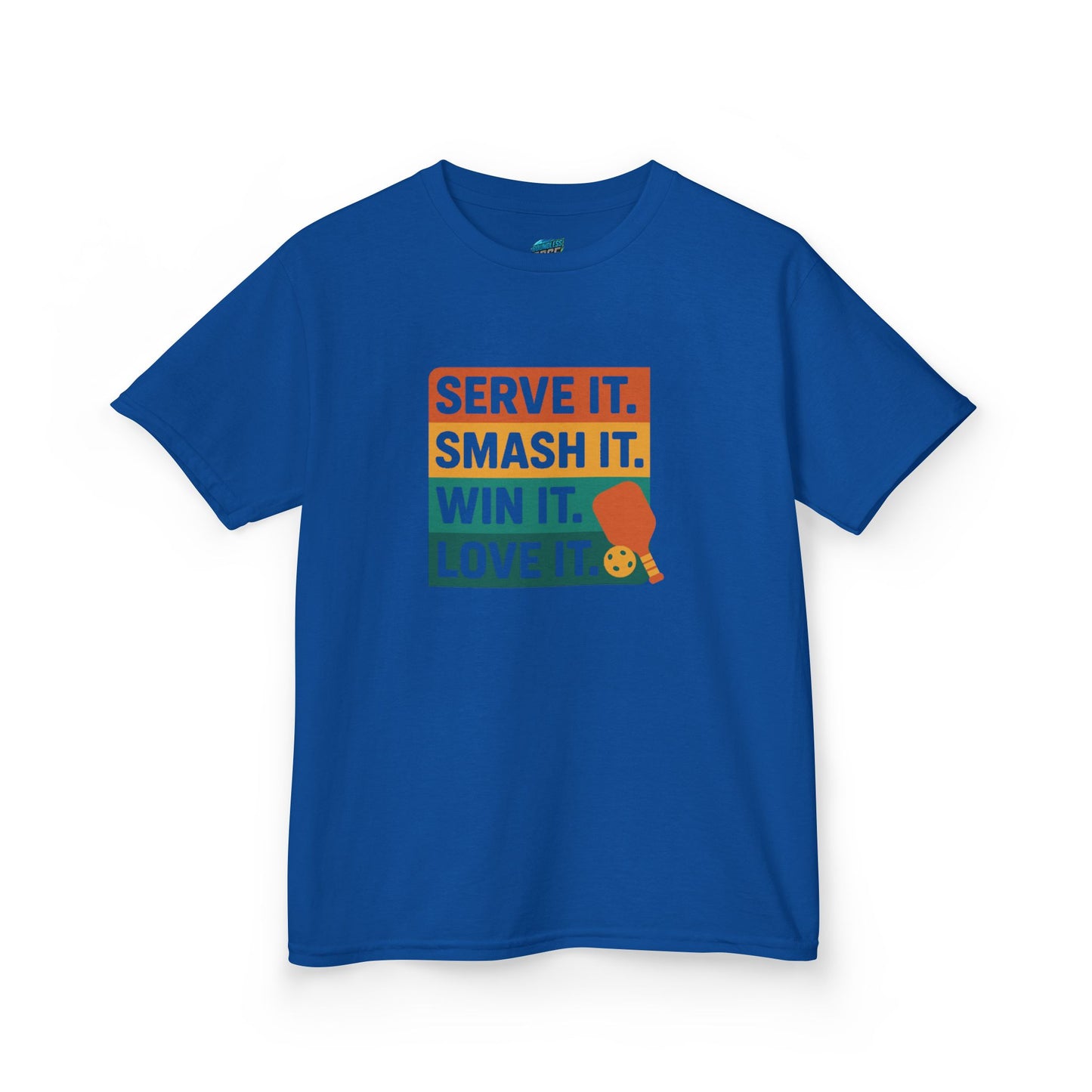 Serve it. Smash it. Win it. Love it. Classic Pickleball Girls' Heavy Cotton T-Shirt