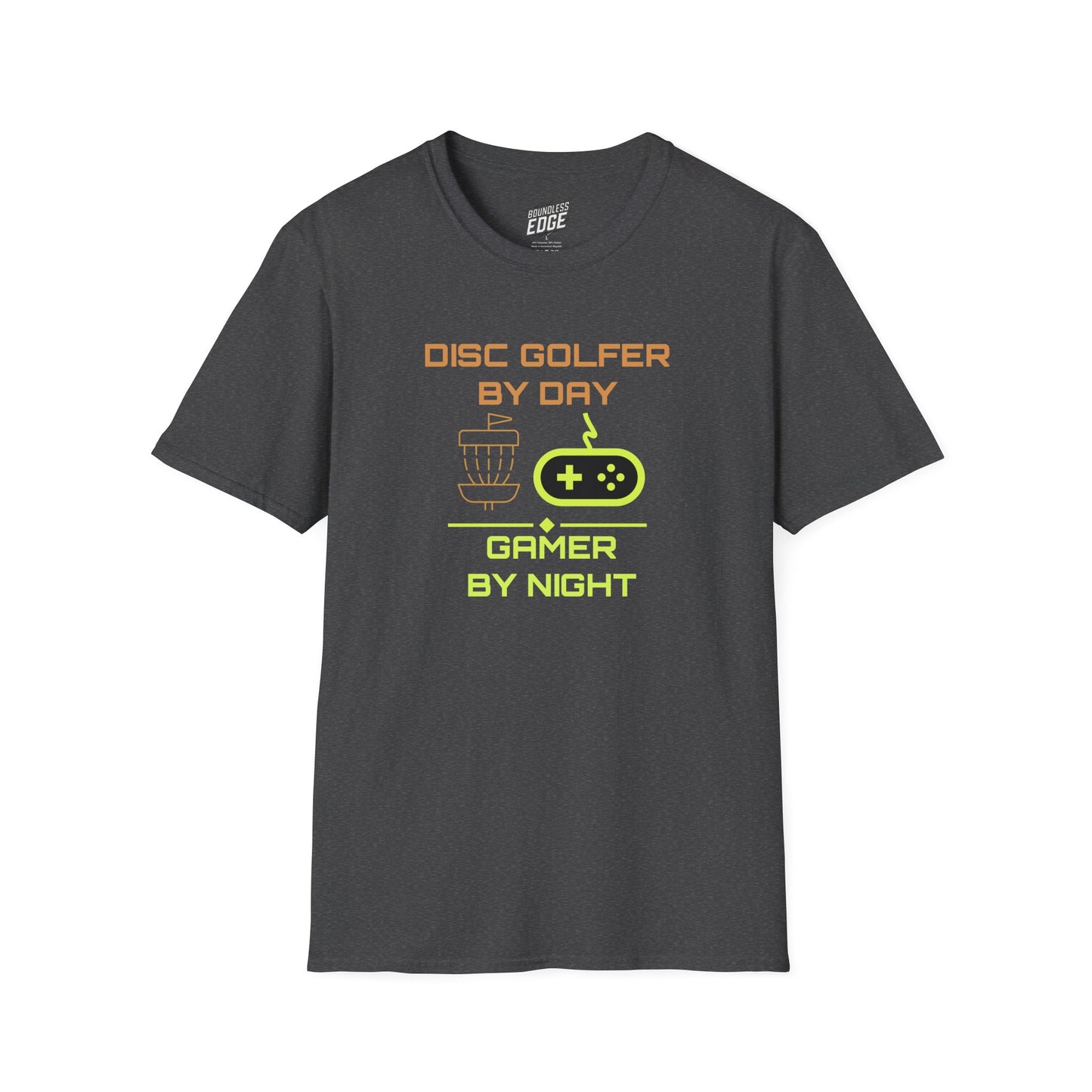 Disc Golf by Day, Gamer by Night Men's Basic T-Shirt