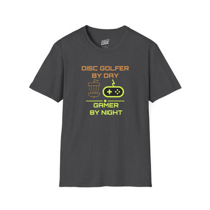 Disc Golf by Day, Gamer by Night Men's Basic T-Shirt