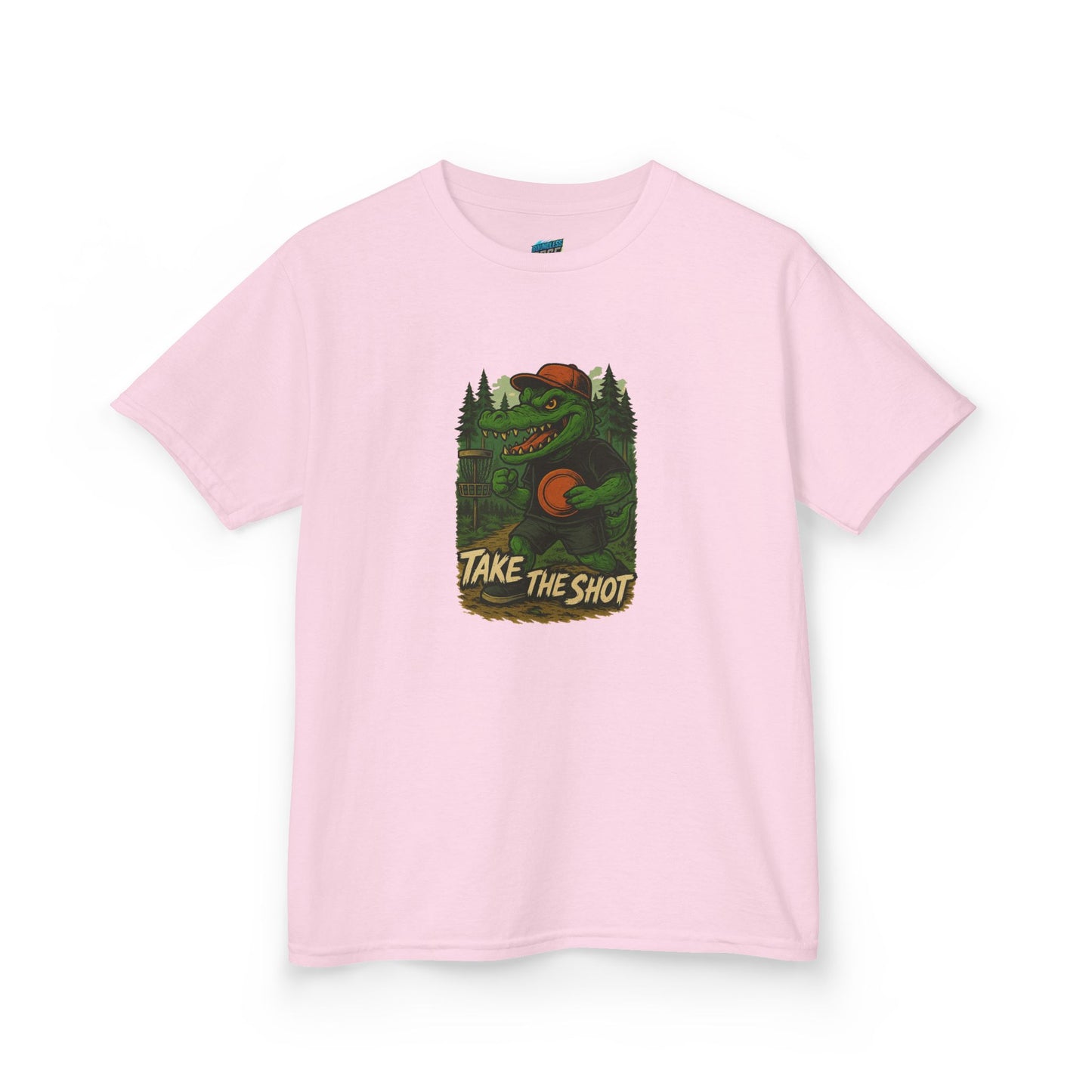 Take the Shot Disc Golf Edgy Gator Boys' Heavy Cotton T-Shirt