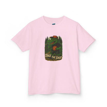 Take the Shot Disc Golf Edgy Gator Boys' Heavy Cotton T-Shirt