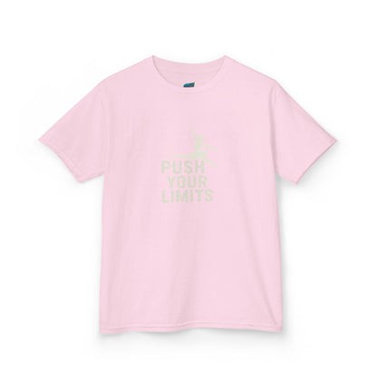 Push Your Limits Dancer Girls' Heavy Cotton T-Shirt