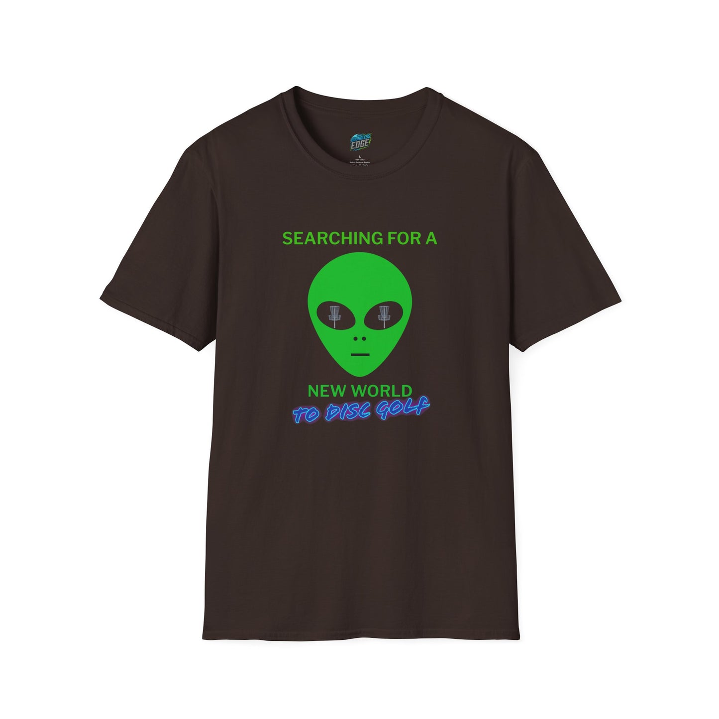 Alien New World To... Disc Golf Humor Men's Basic Softstyle T-Shirt