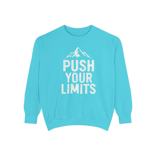 Push Your Limits Vintage Wash Women's Premium Crewneck Sweatshirt